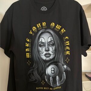 ODM BRAND “ITS ABOUT THE ART” SHORT SLEEVE BLACK GAMBLING TEE